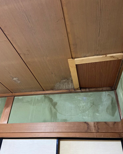 雨漏りによる天井・壁改修（岐阜市）